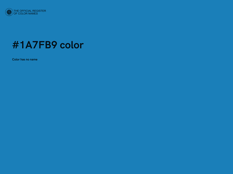 #1A7FB9 color image