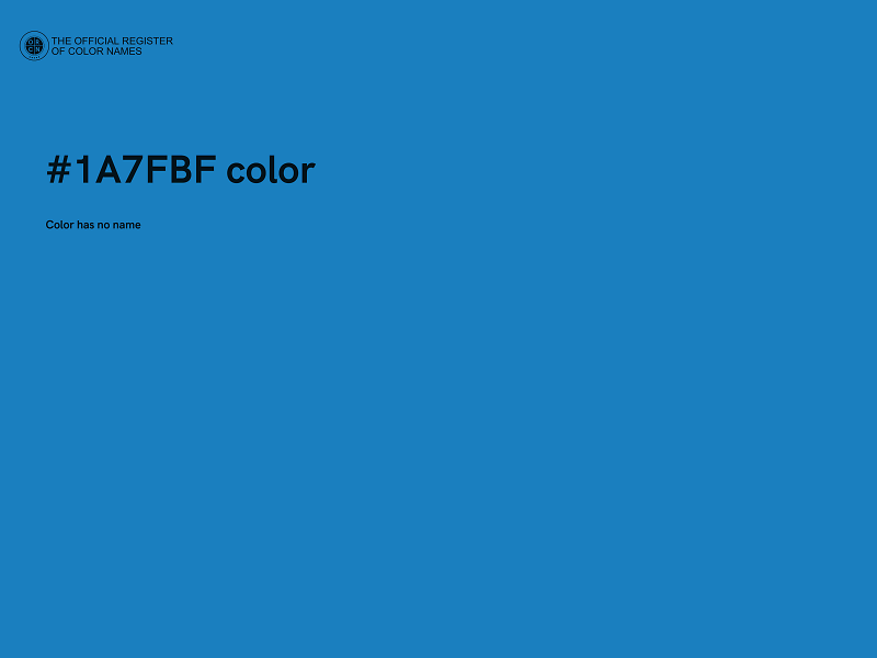 #1A7FBF color image