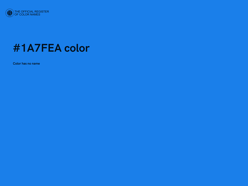 #1A7FEA color image