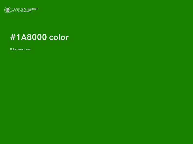 #1A8000 color image