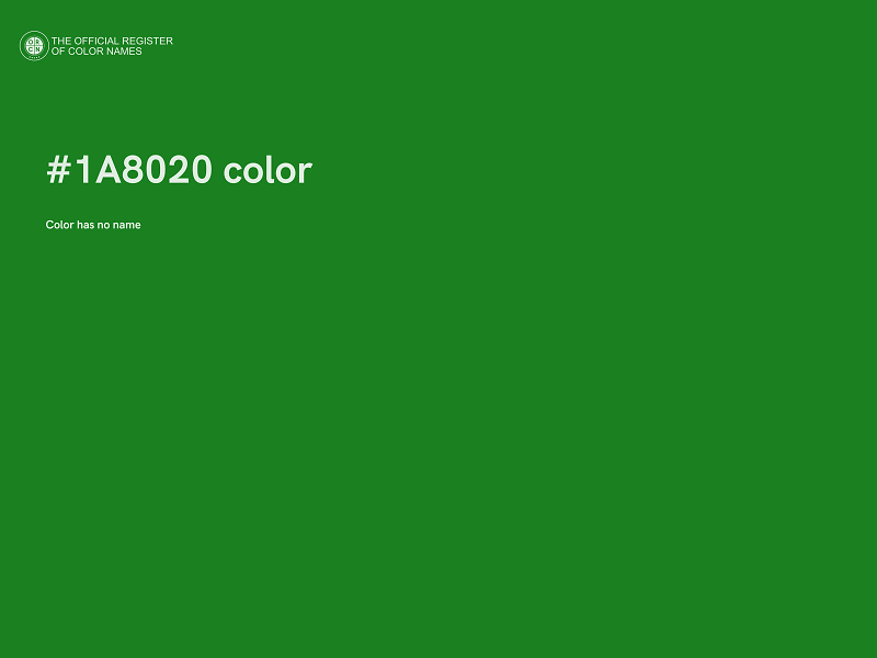 #1A8020 color image