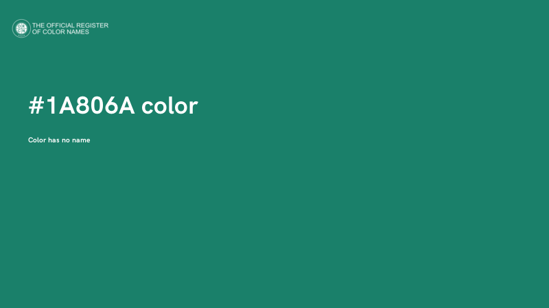 #1A806A color image