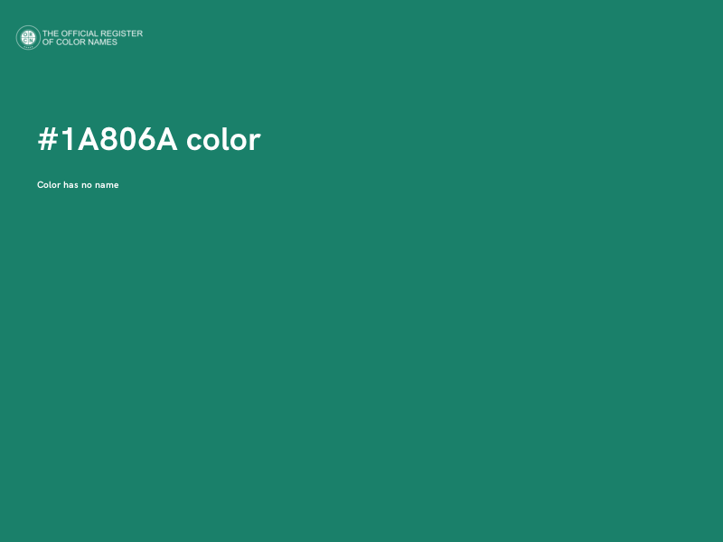 #1A806A color image