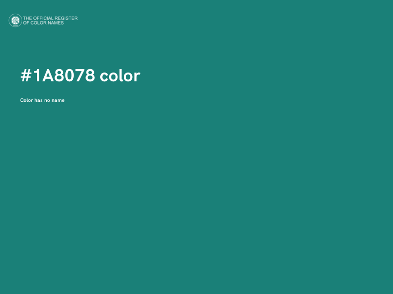 #1A8078 color image