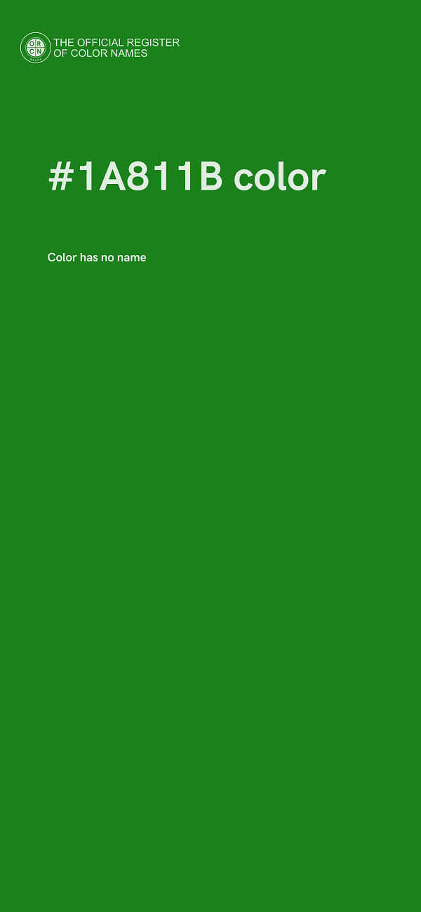 #1A811B color image