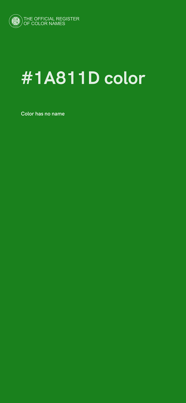 #1A811D color image