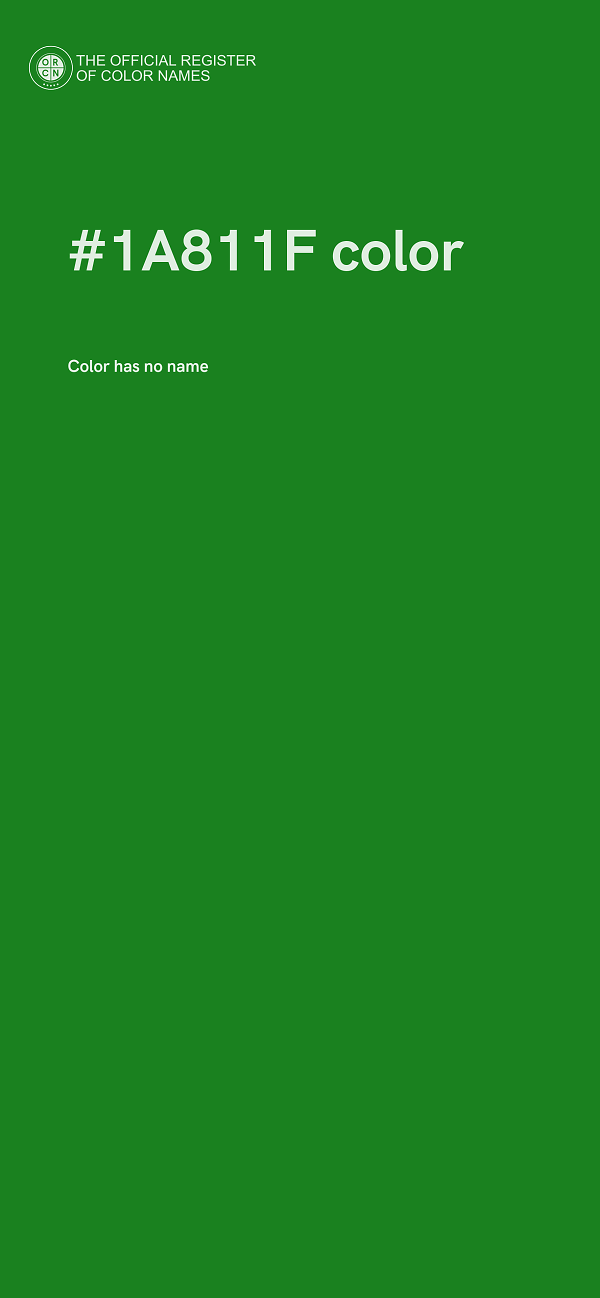 #1A811F color image