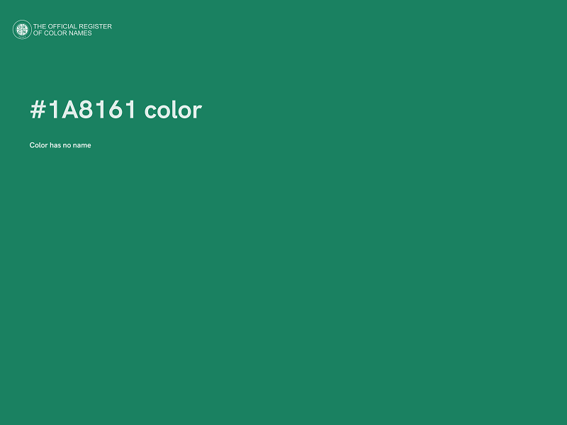 #1A8161 color image