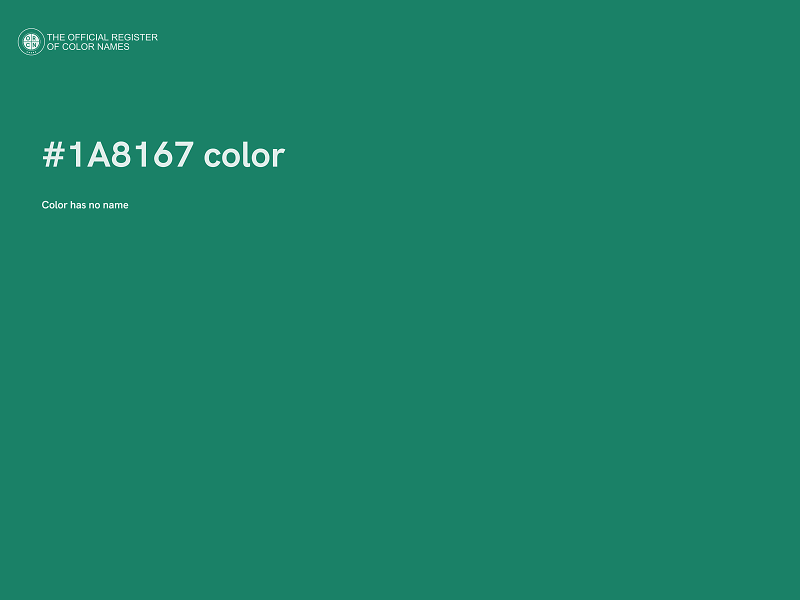 #1A8167 color image