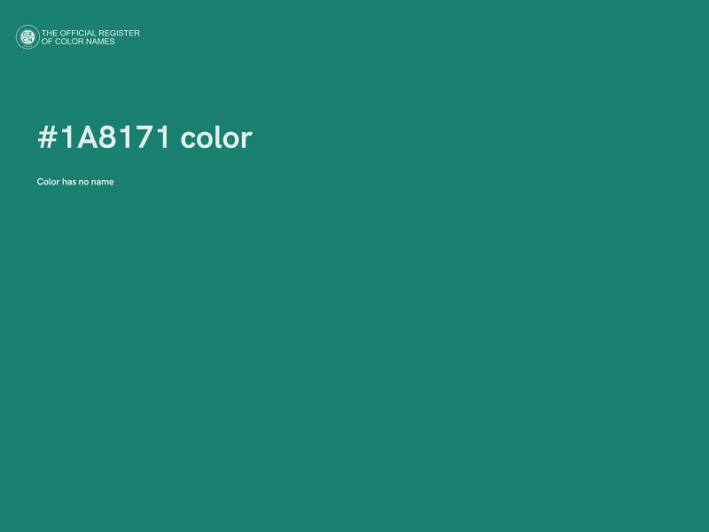 #1A8171 color image