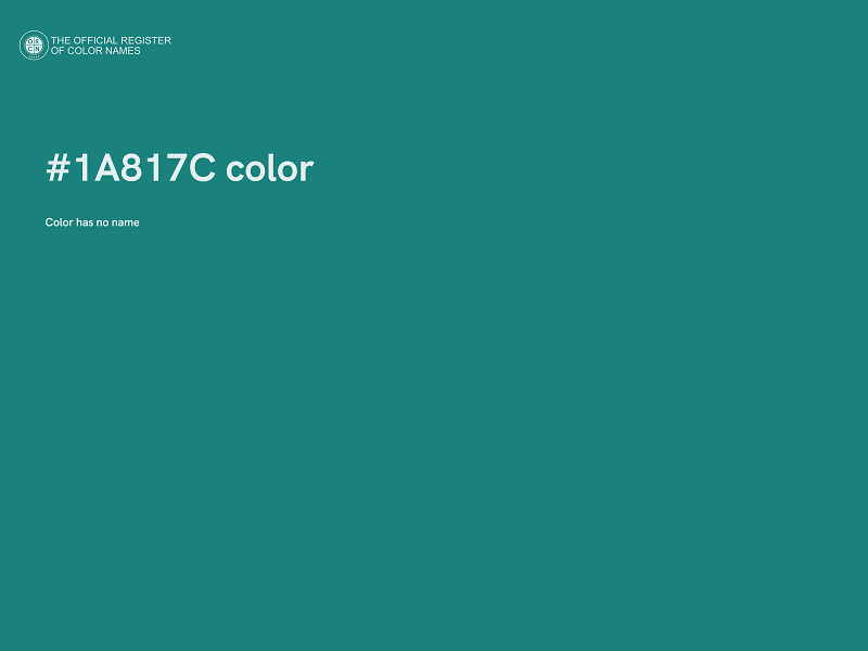 #1A817C color image