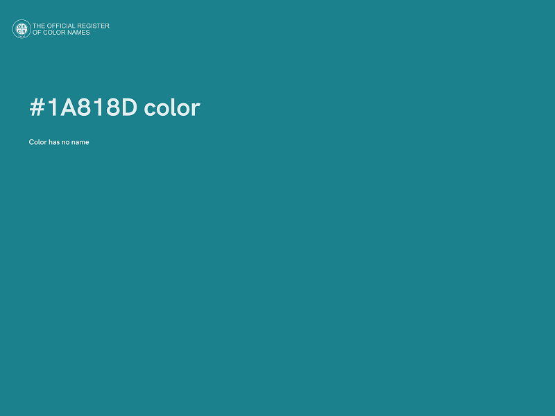 #1A818D color image