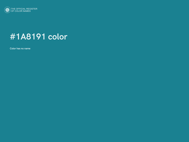 #1A8191 color image