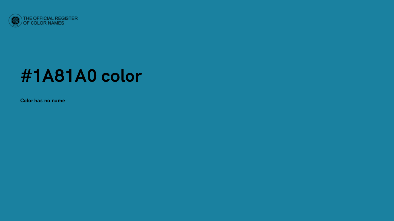 #1A81A0 color image