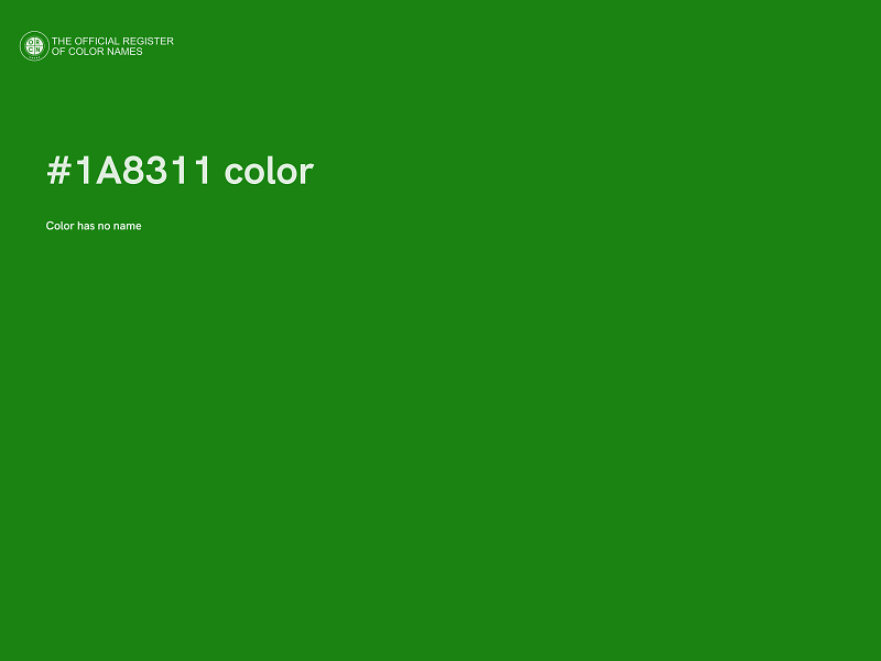 #1A8311 color image