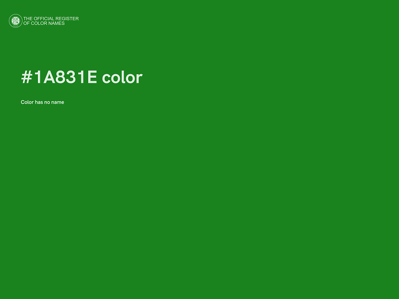 #1A831E color image