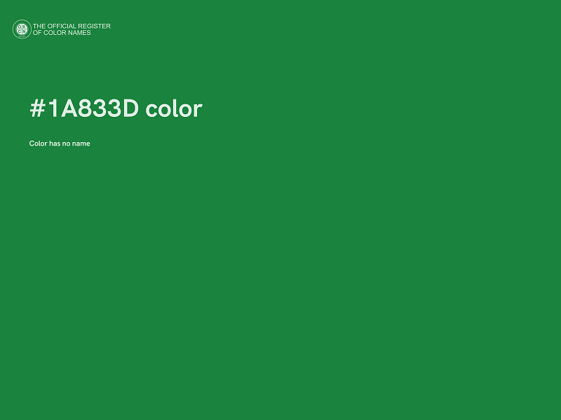 #1A833D color image