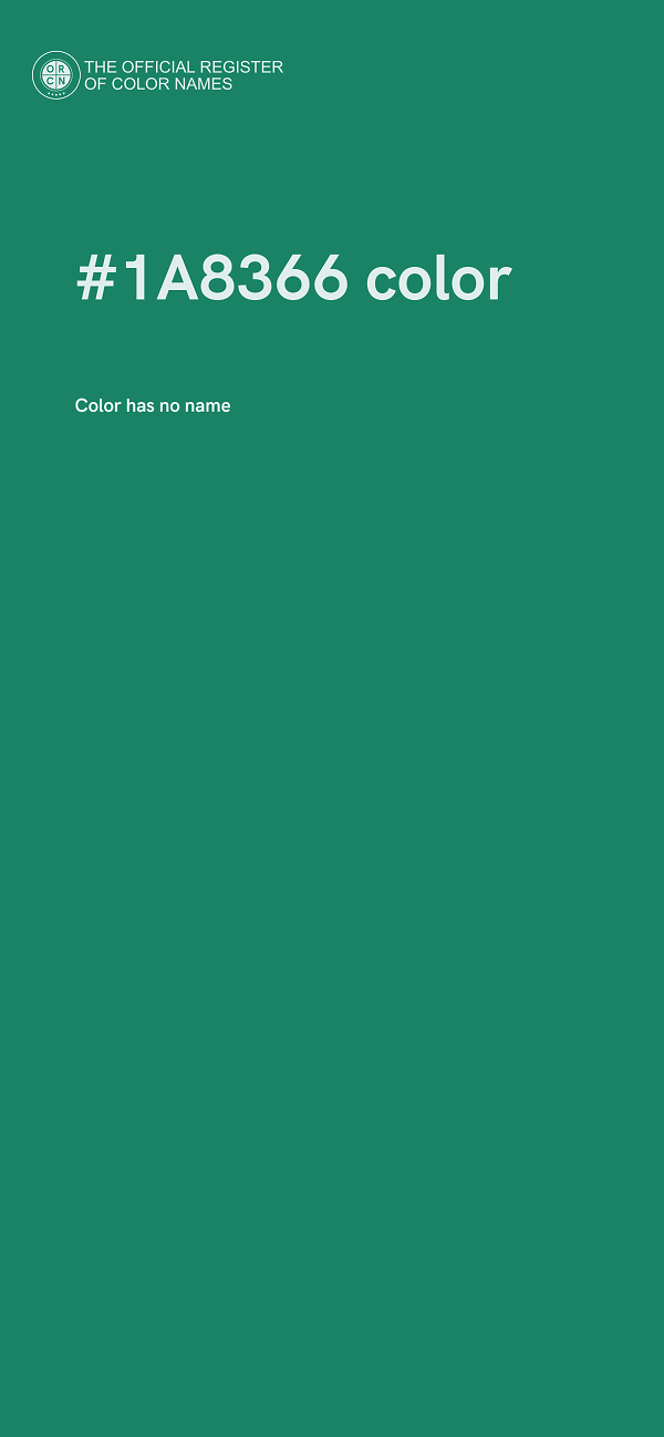 #1A8366 color image