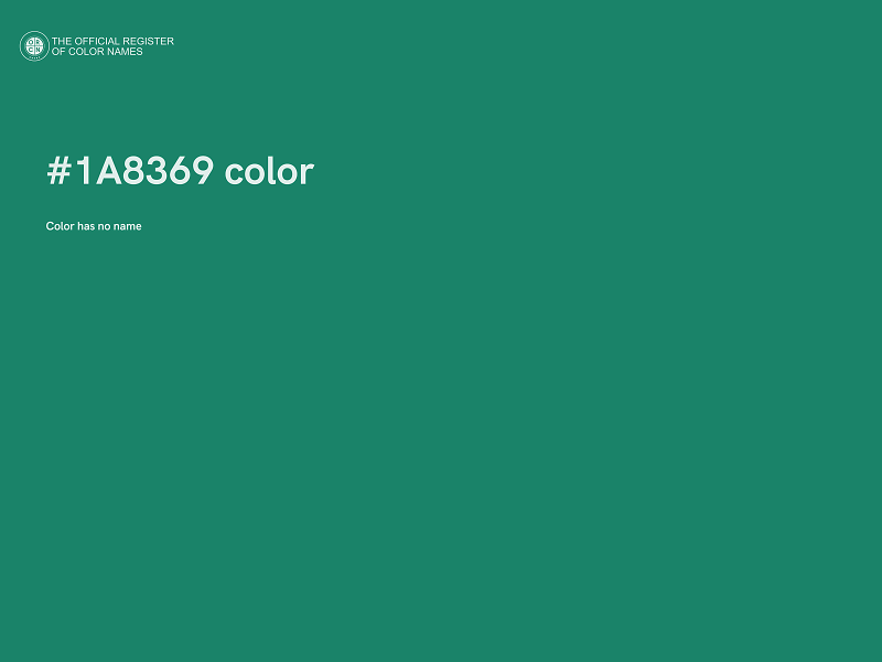 #1A8369 color image