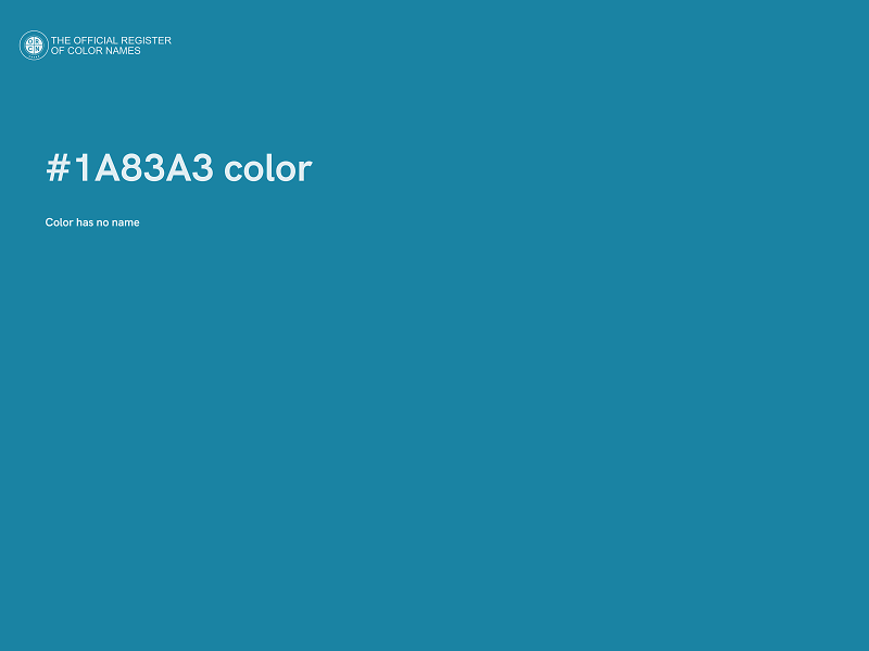 #1A83A3 color image