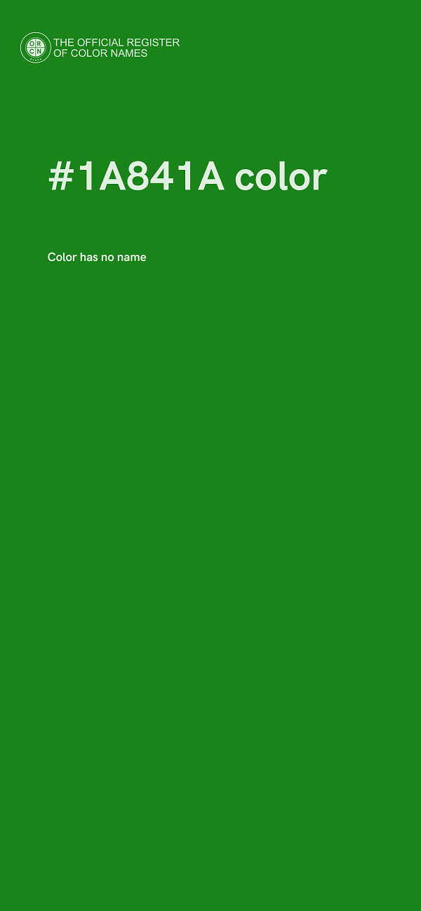 #1A841A color image