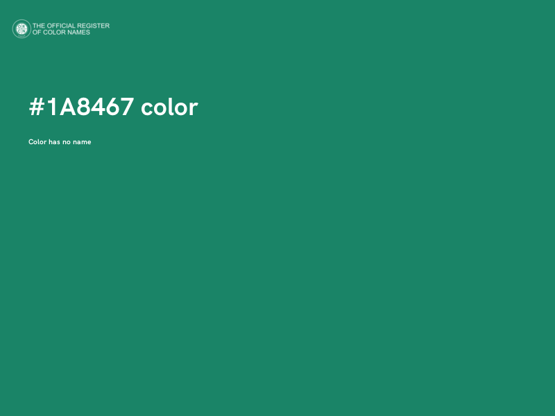 #1A8467 color image