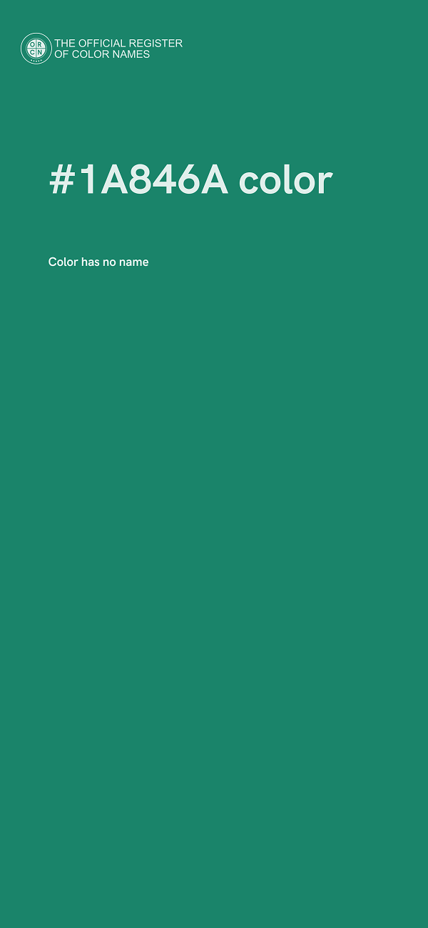 #1A846A color image