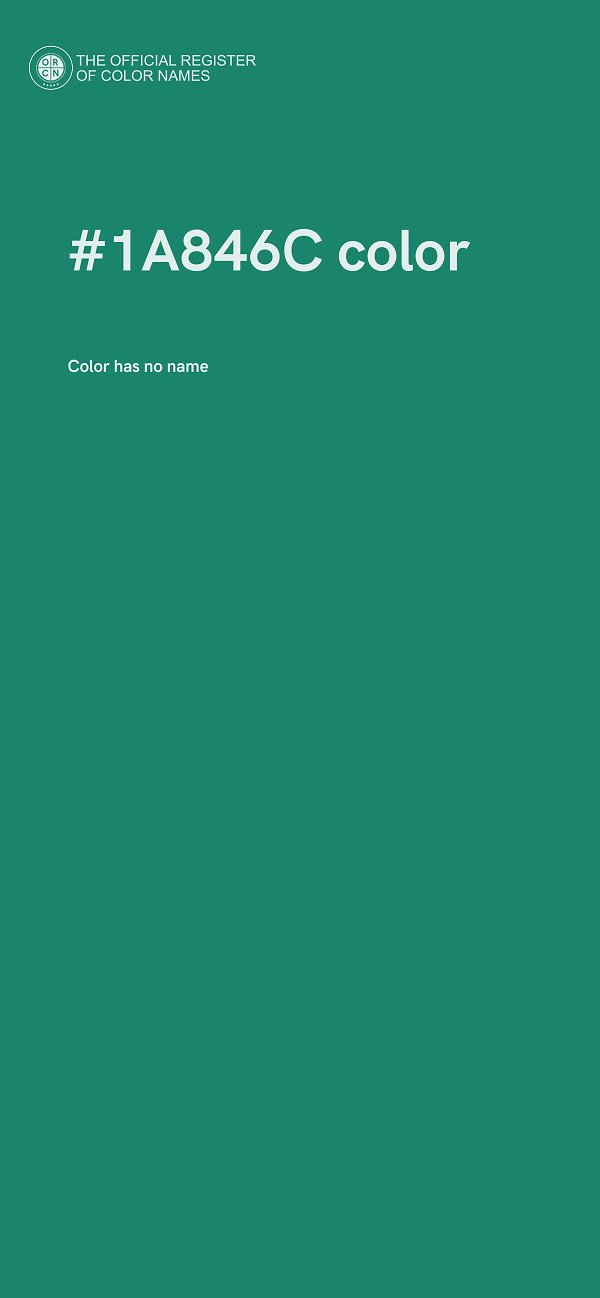 #1A846C color image