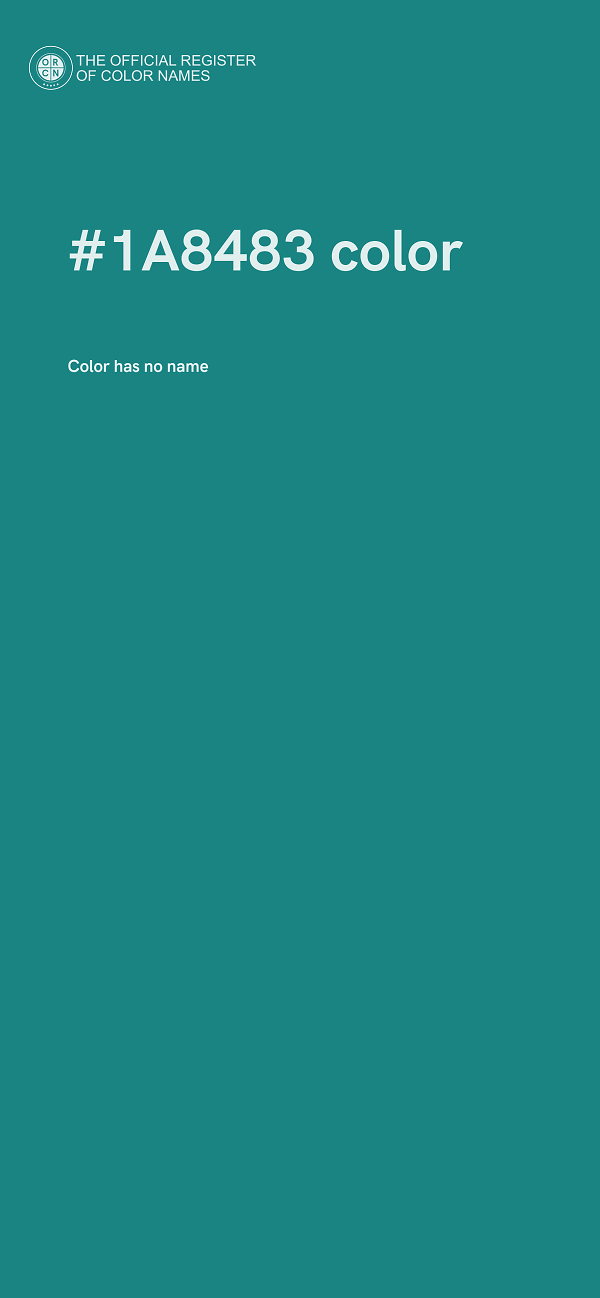 #1A8483 color image