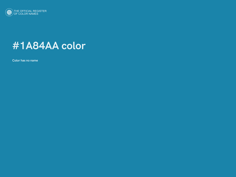 #1A84AA color image