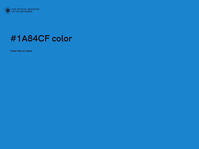 #1A84CF color image