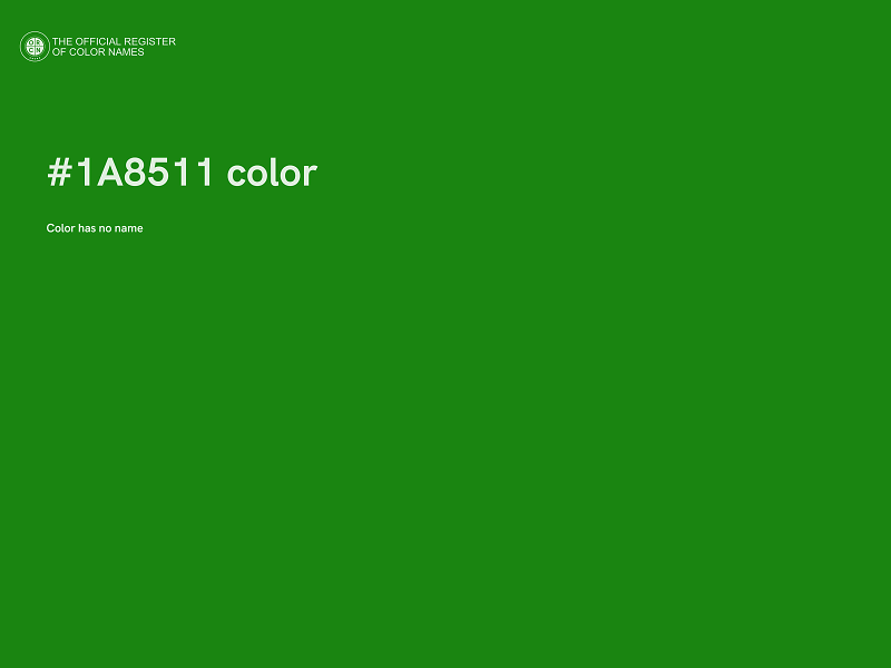 #1A8511 color image