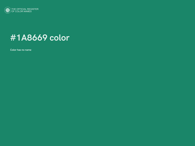 #1A8669 color image