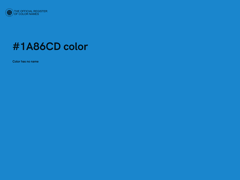 #1A86CD color image