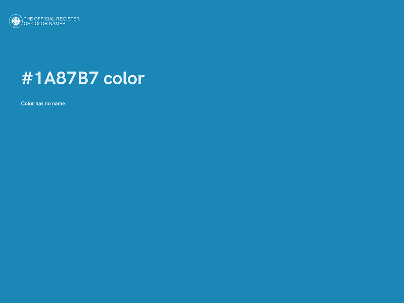 #1A87B7 color image
