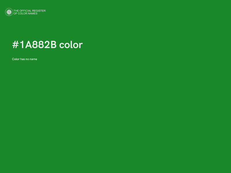 #1A882B color image