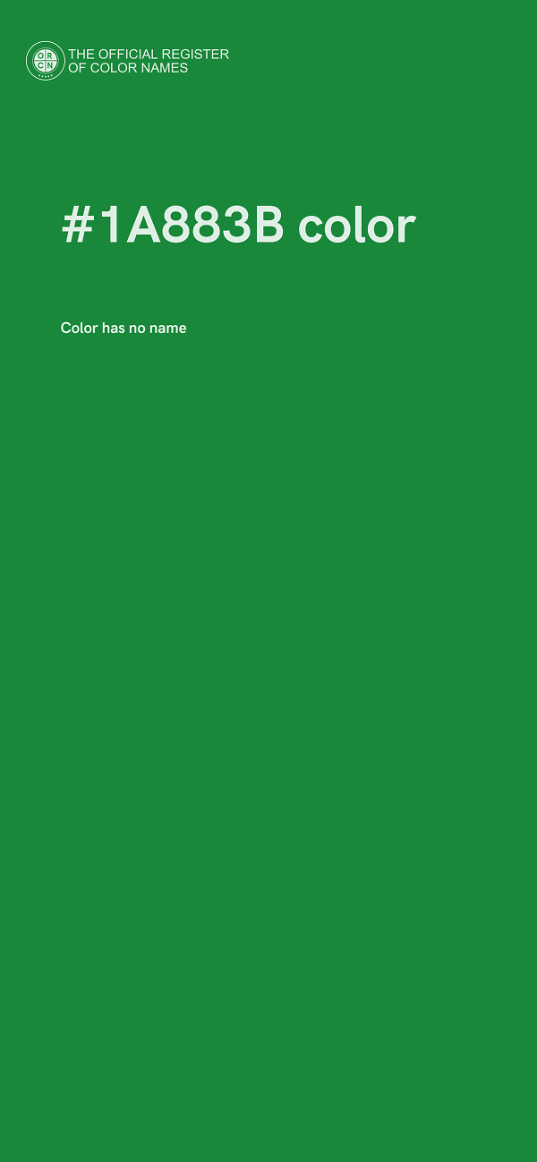 #1A883B color image