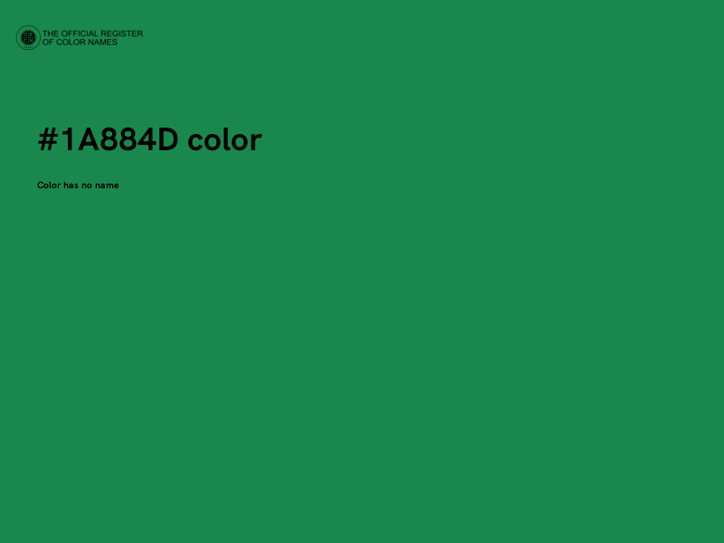 #1A884D color image
