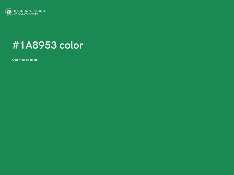 #1A8953 color image