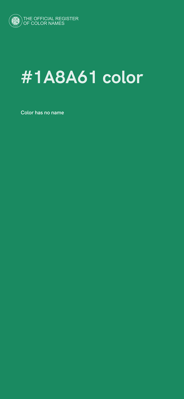 #1A8A61 color image
