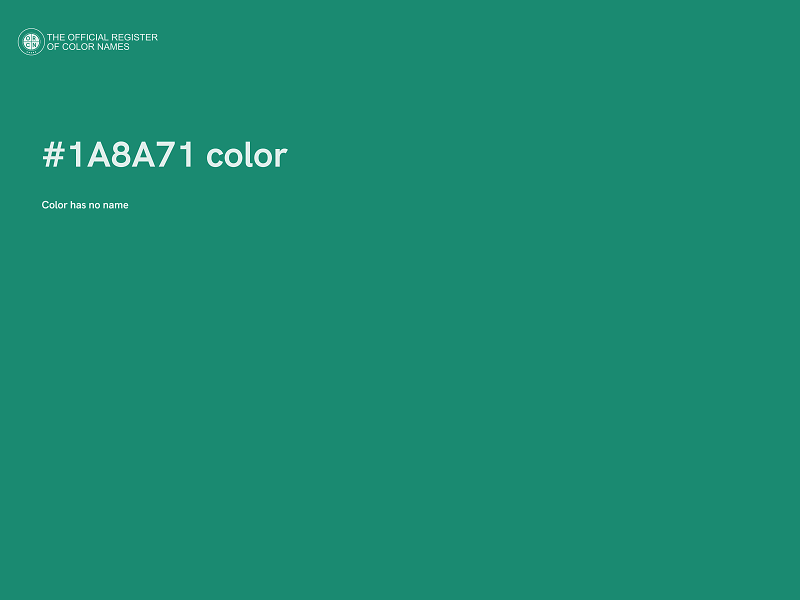 #1A8A71 color image