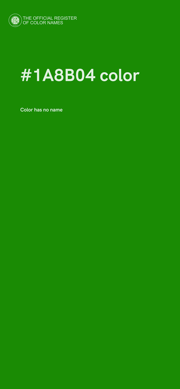 #1A8B04 color image
