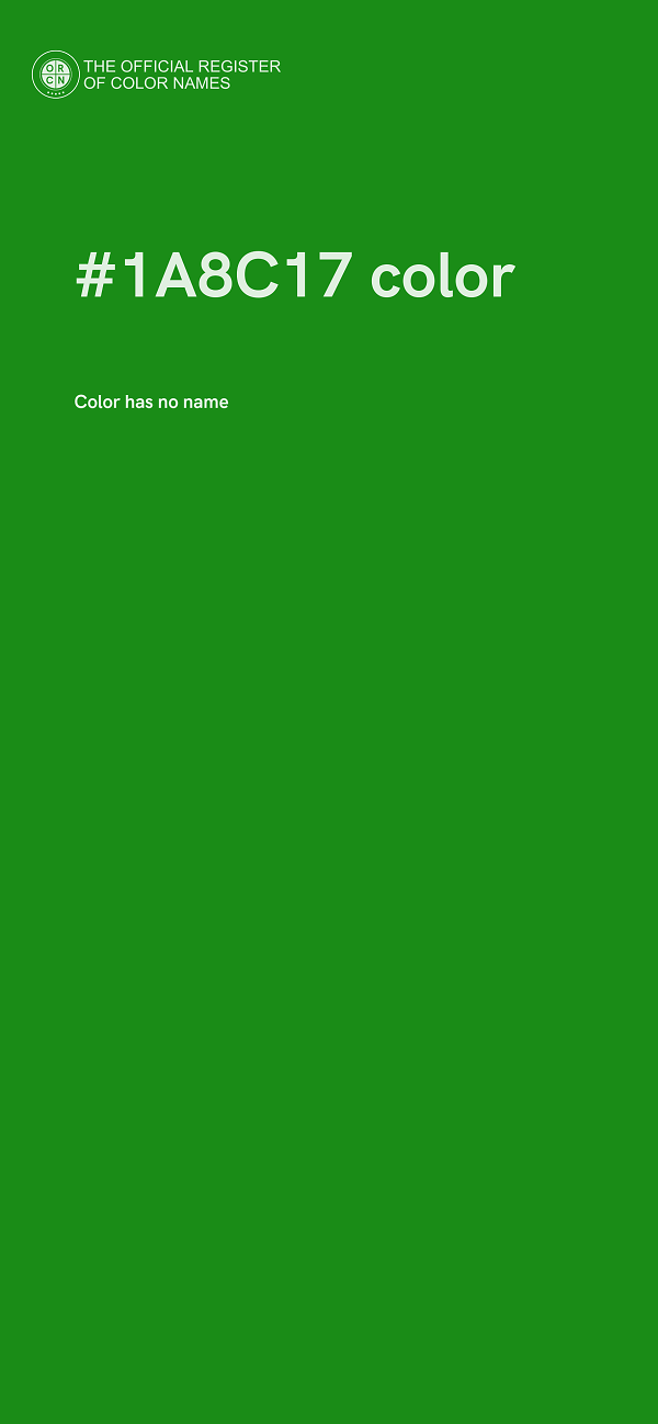 #1A8C17 color image