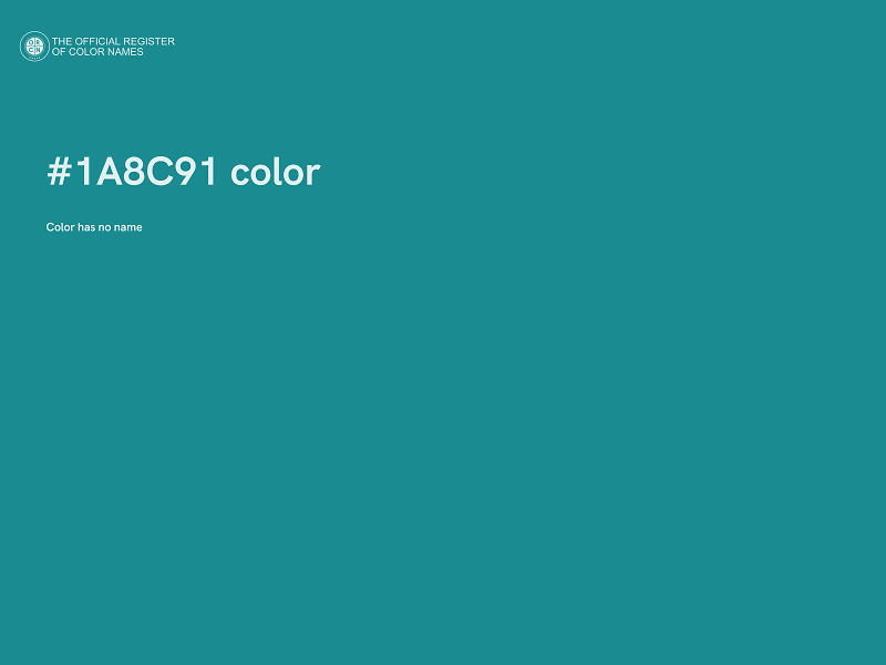 #1A8C91 color image