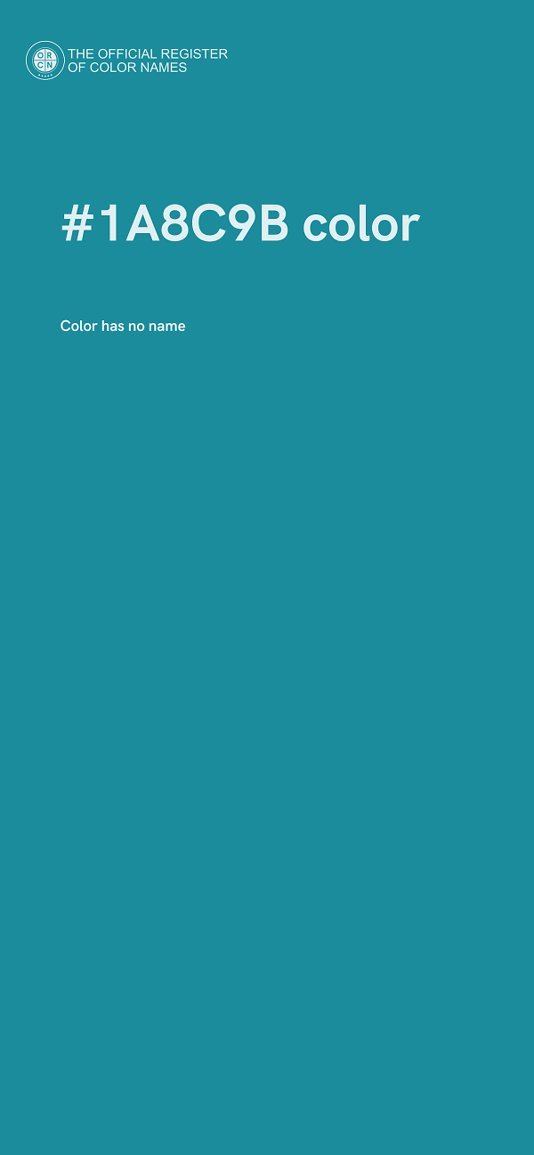 #1A8C9B color image