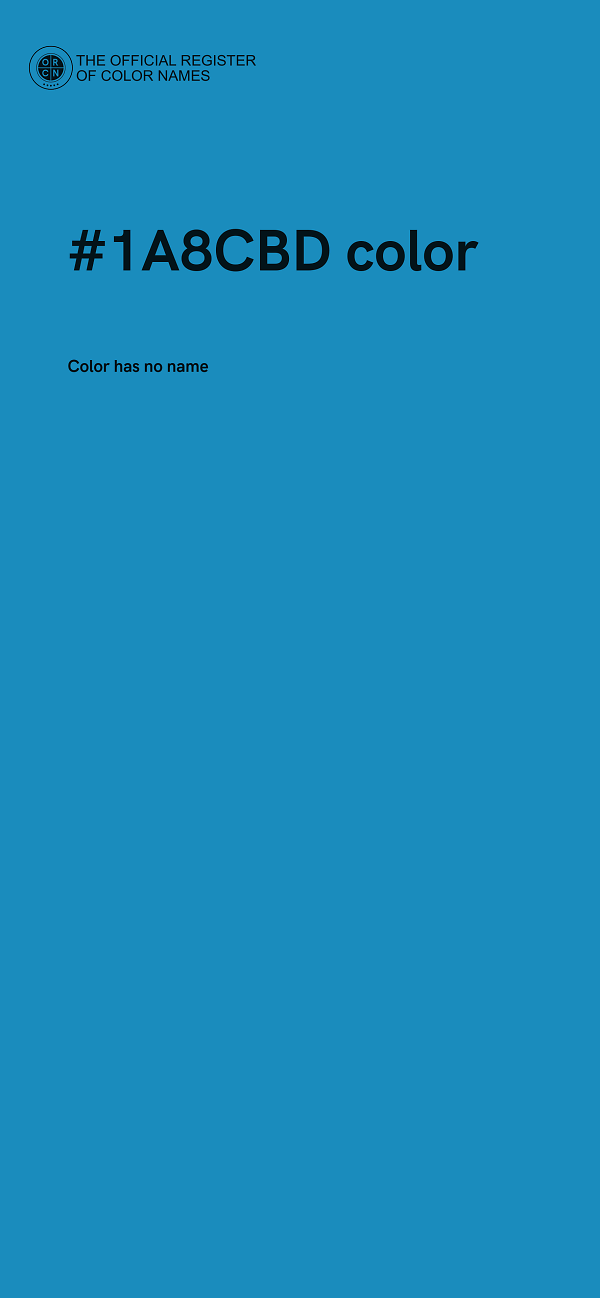#1A8CBD color image