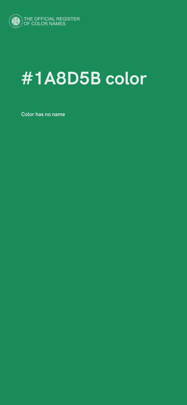 #1A8D5B color image