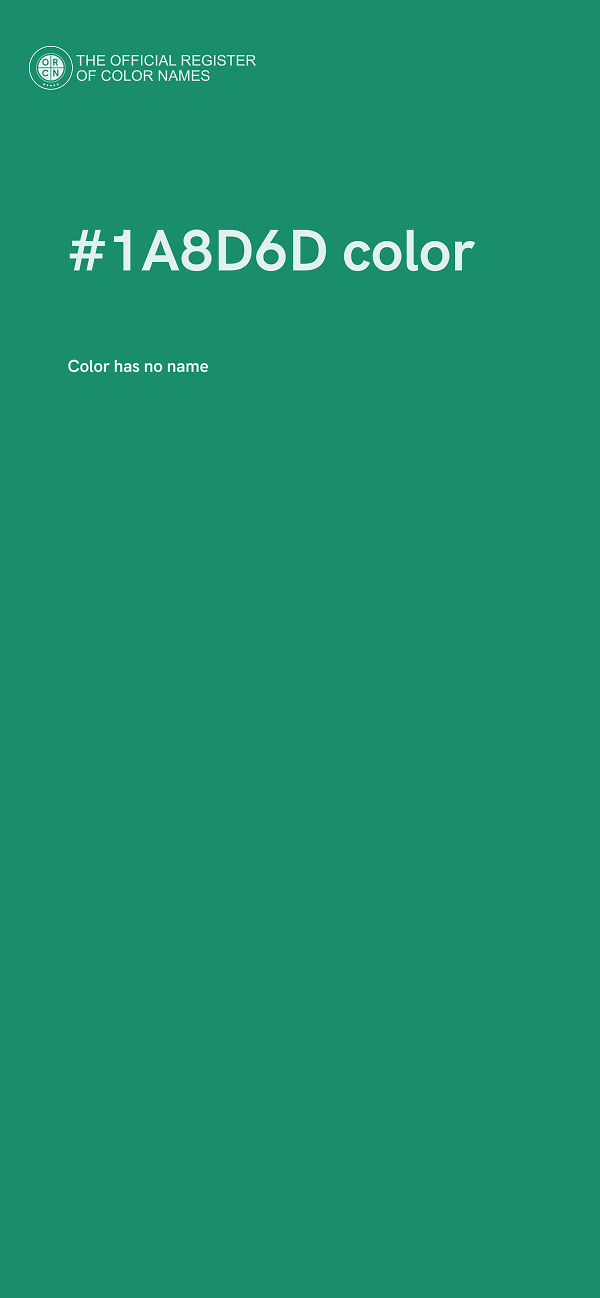 #1A8D6D color image