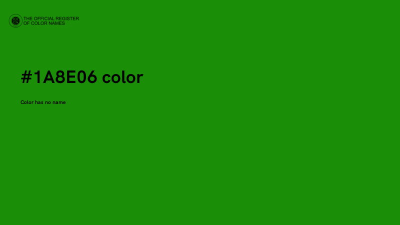 #1A8E06 color image