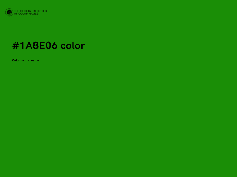 #1A8E06 color image